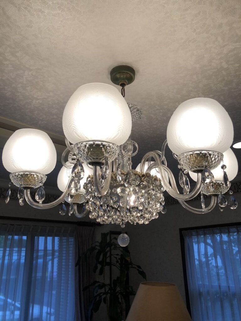 シャンデリア清掃4｜横浜市都筑区エリアプロジェクト